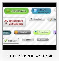 Creat Web Button create free web page menus