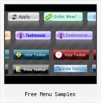 Web Buttons At free menu samples