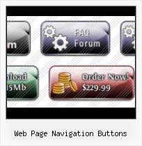 Web Page Button Examples web page navigation buttons