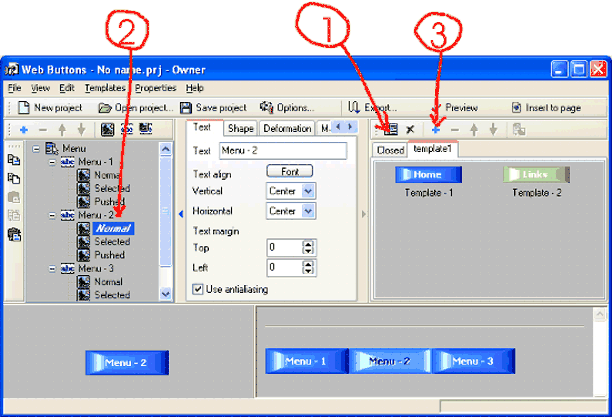 Web 2.0 Button Screenshot