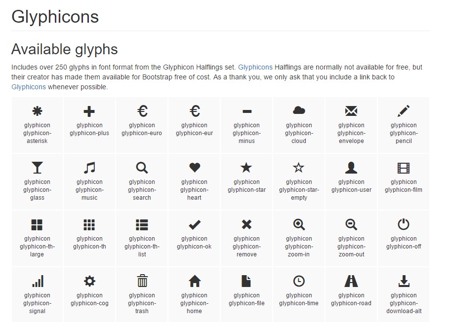 Bootstrap Icons  approved documentation