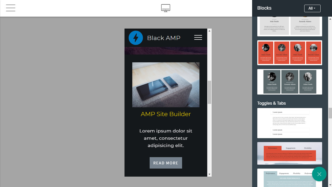 AMP Website Maker