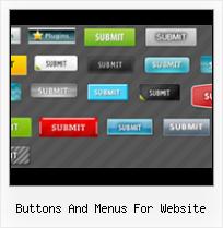 Free Create Web Page Buttons buttons and menus for website