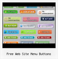 Inset Website Buttons free web site menu buttons