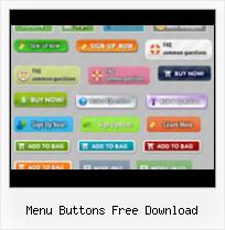 Free Web Button Glow menu buttons free download