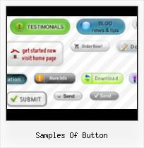 Creating Website Buttons And Menus samples of button