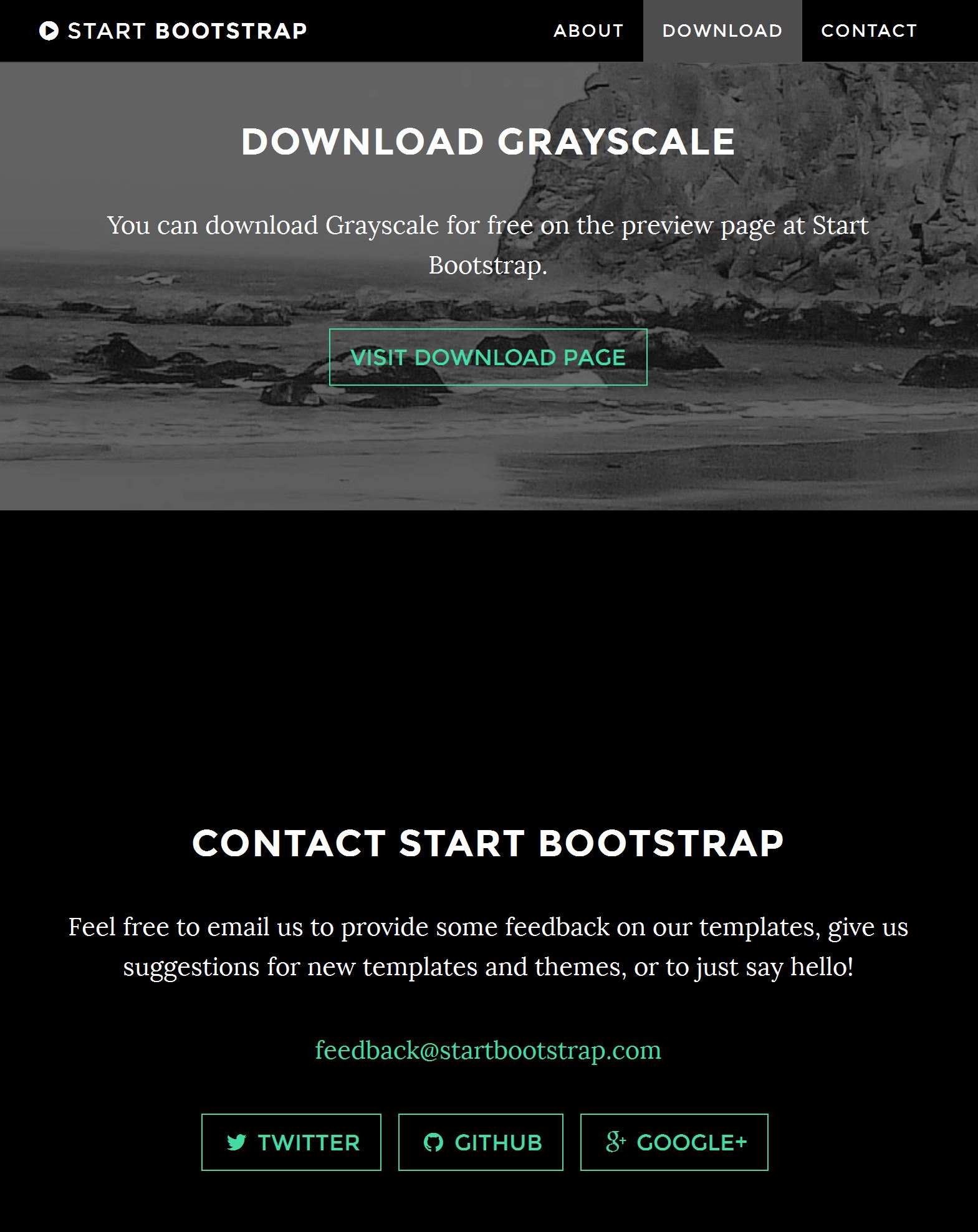 Bootstrap Hosting Template