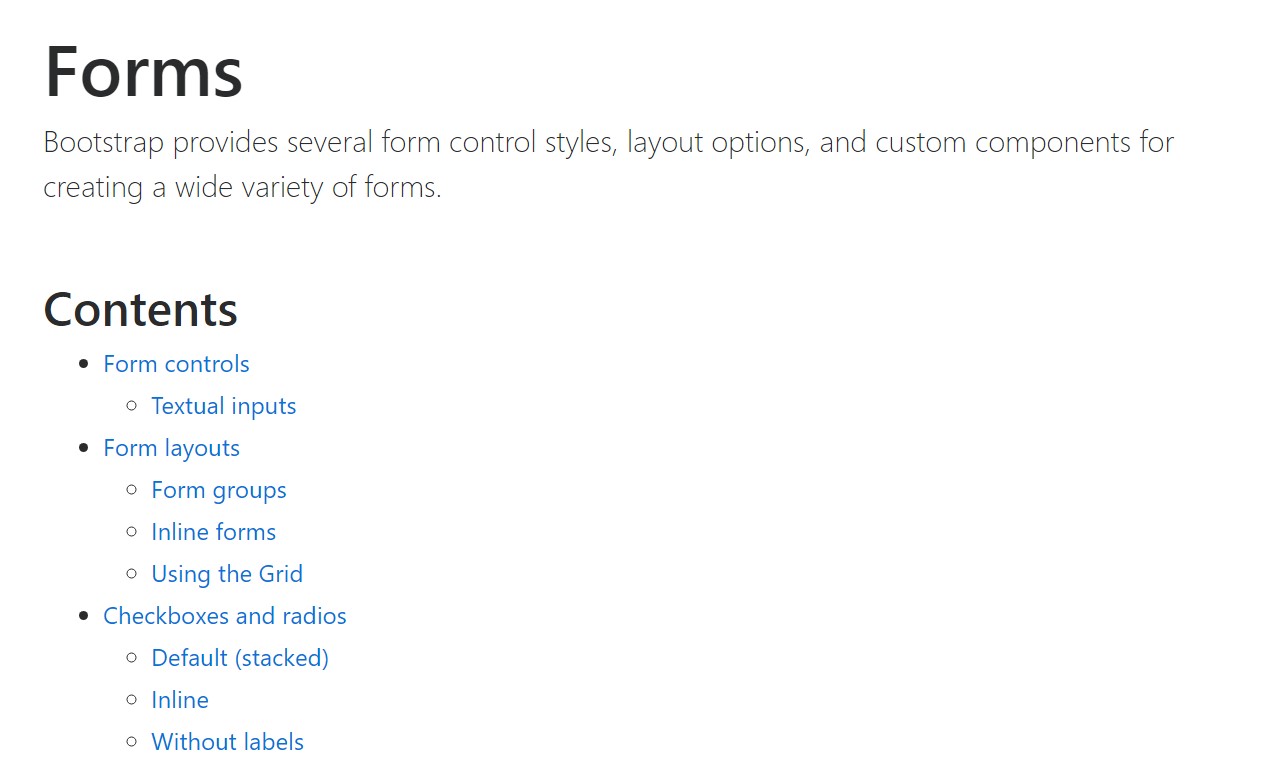  Utilization of the label in in Bootstrap Forms:  main documentation