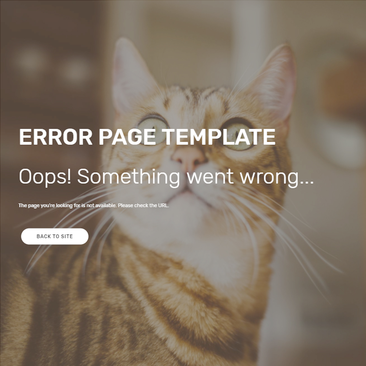 HTML Bootstrap Error Page Themes