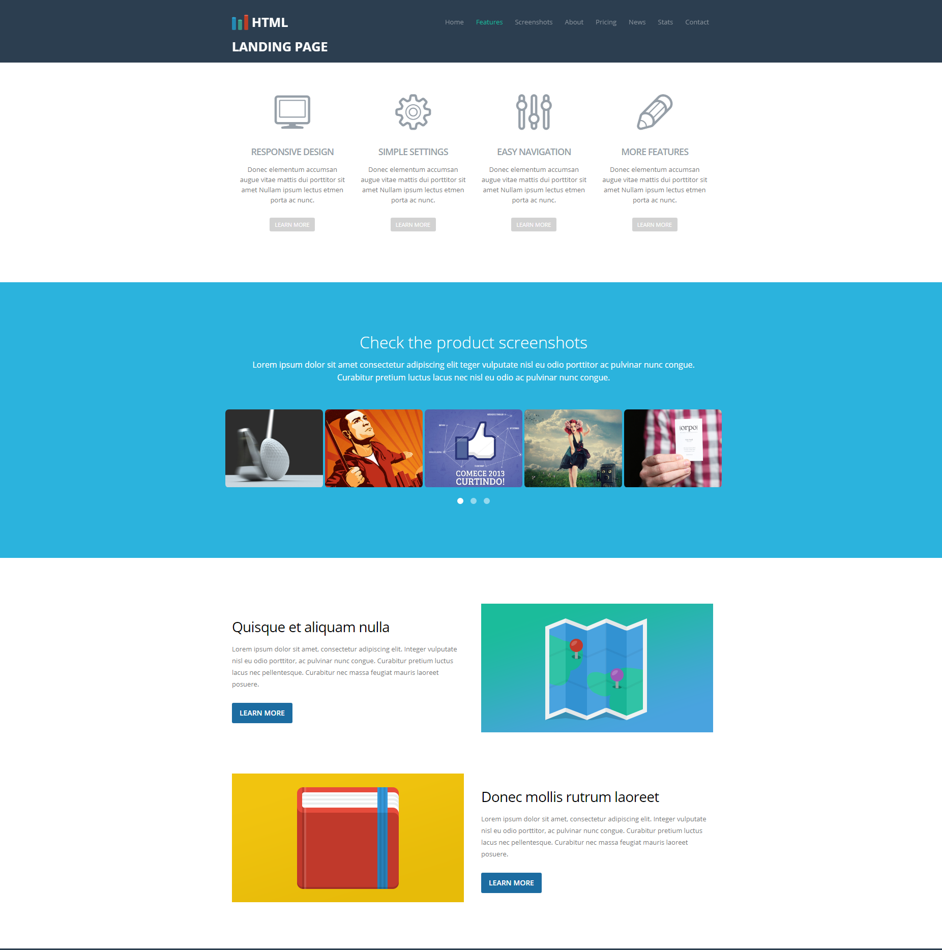 CSS3 Bootstrap Ezyland Templates