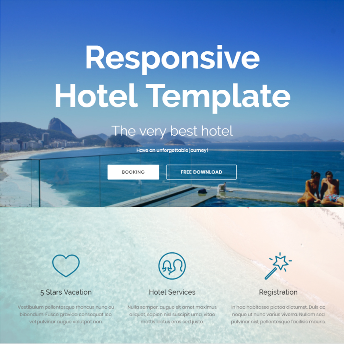 Free Bootstrap Hotel Templates