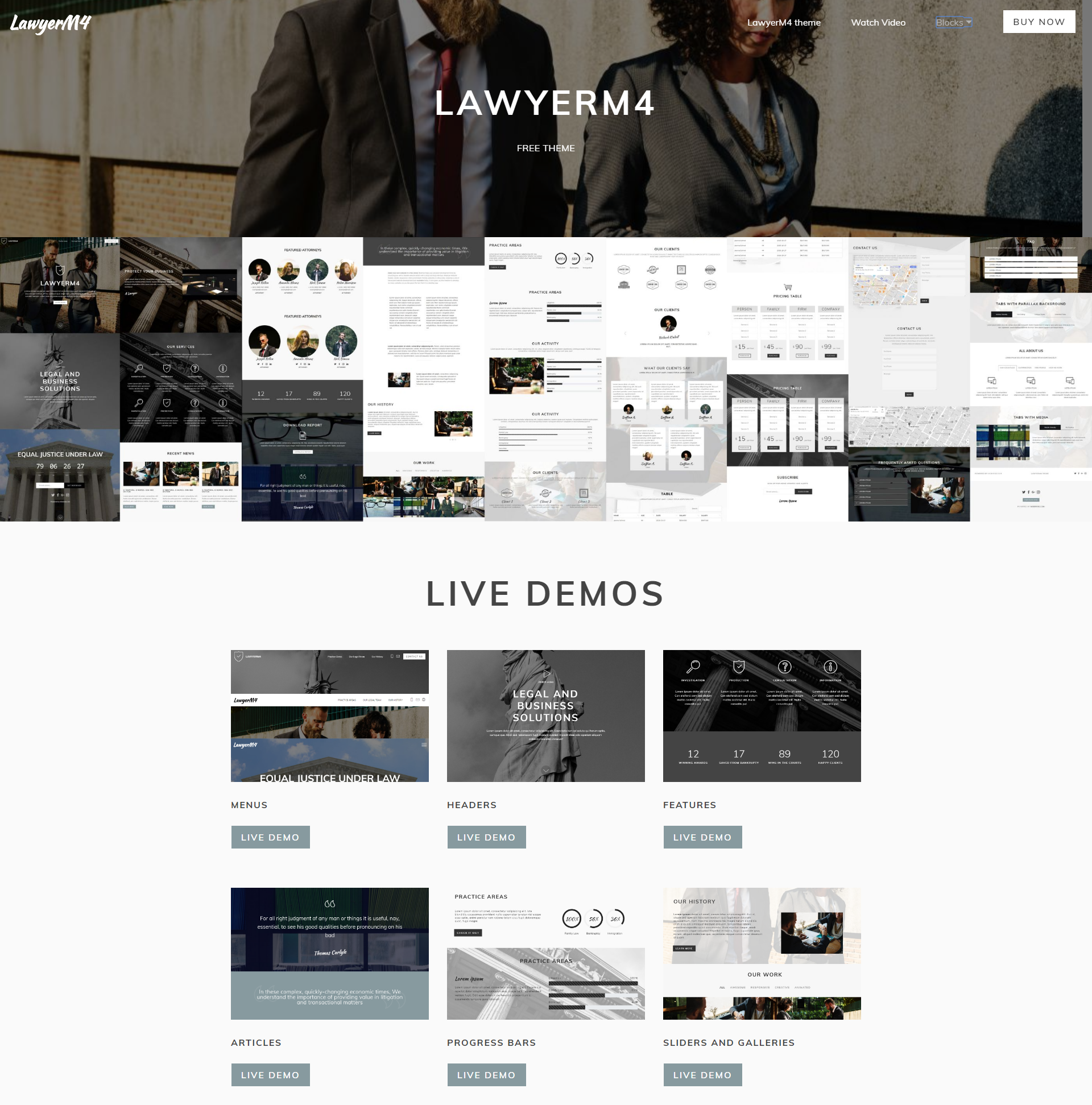 Free Bootstrap LawyerM4 Templates