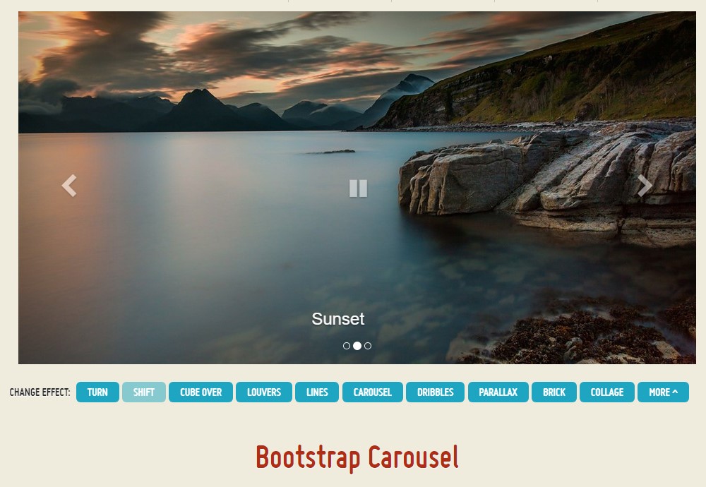  Bootstrap Image Carousel 