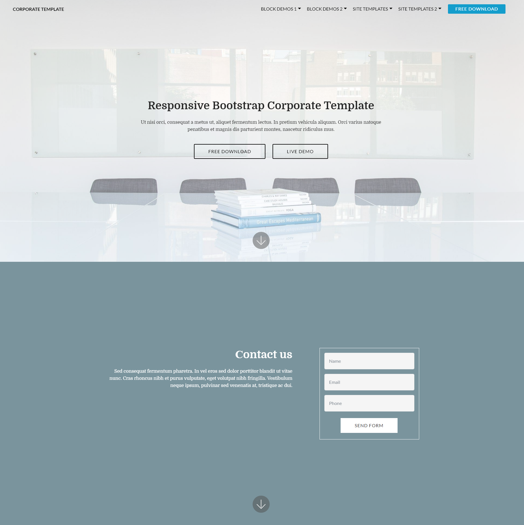 CSS3 Bootstrap Corporate Themes