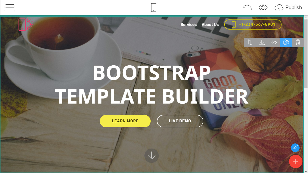 Bootstrap Landing page Maker