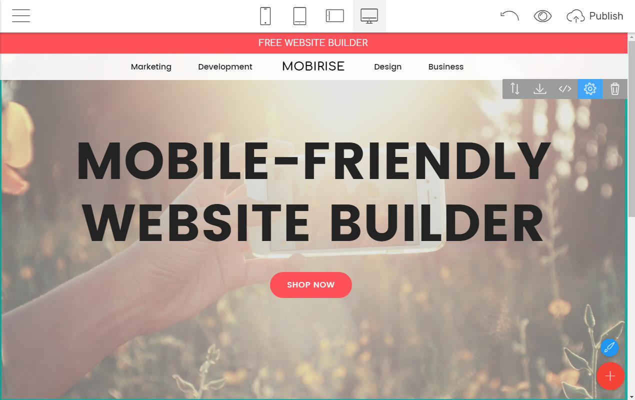 Mobile Page Creator