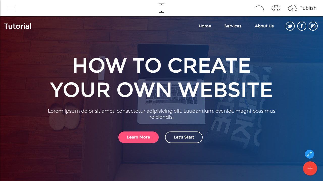 how to create my own website